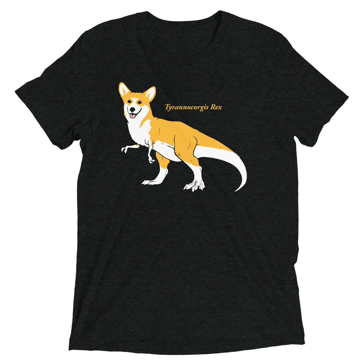 Tyrannocorgis Rex Men's Tri-Blend Tee product image 2