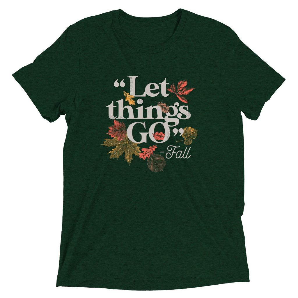 "Let Things Go" -Fall Men's Tri-Blend Tee product image 2
