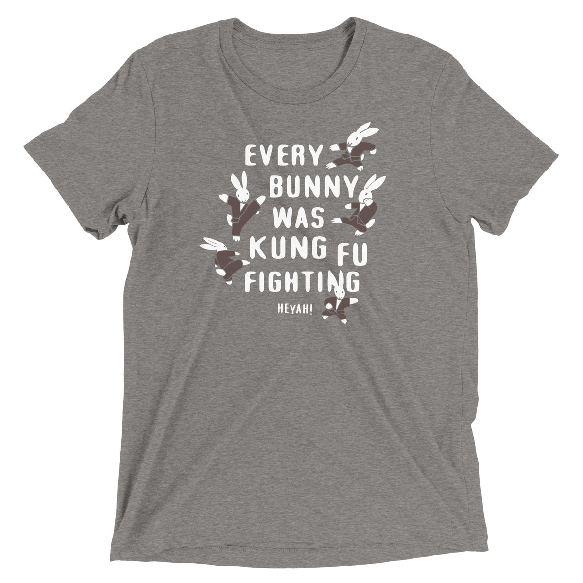 Every Bunny Was Kung Fu Fighting Men's Tri-Blend Tee product image 2