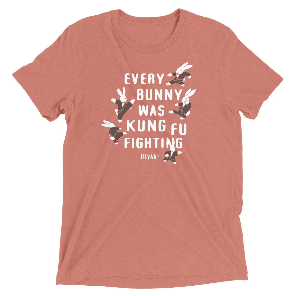 Every Bunny Was Kung Fu Fighting Men's Tri-Blend Tee product image 3