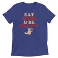 Eat Drink & Be Meowy Men's Tri-Blend Tee product image 1