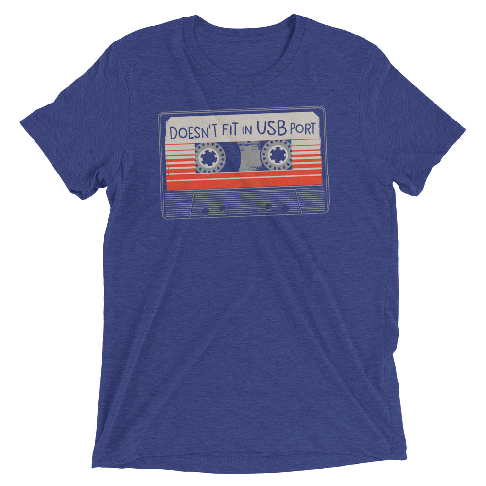 Doesn't Fit In USB Port Men's Tri-Blend Tee product image 3
