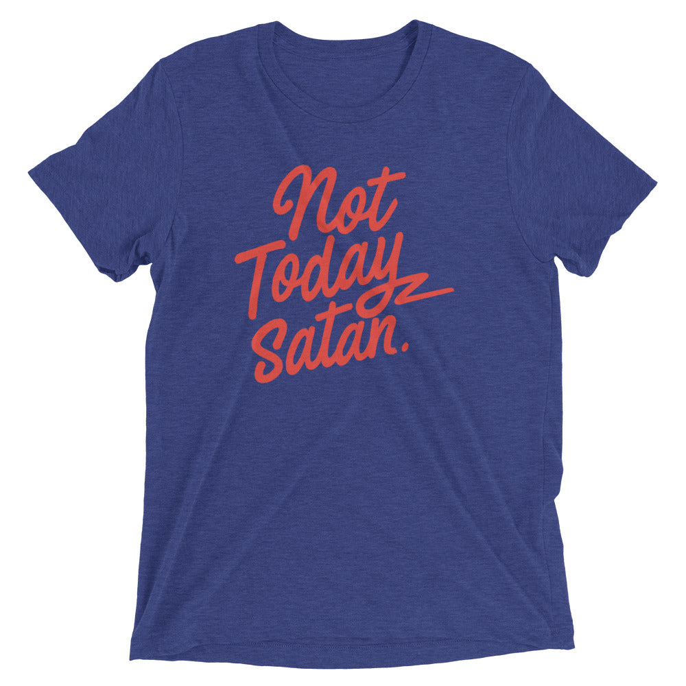Not Today Satan Men's Tri-Blend Tee product image 1