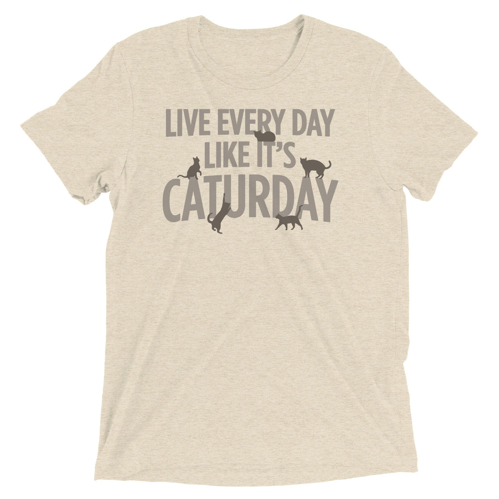 Live Every Day Like It's Caturday Men's Tri-Blend Tee product image 2