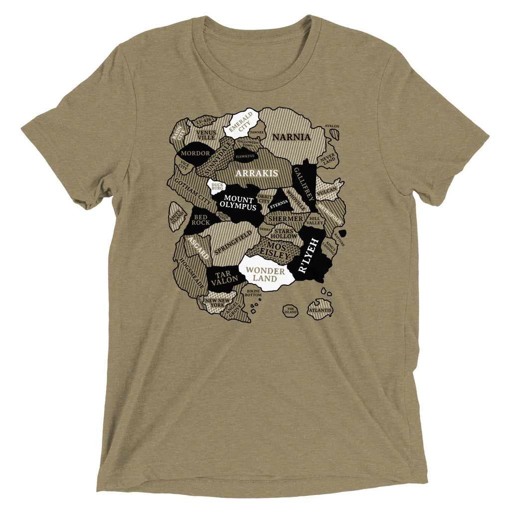 World Map Men's Tri-Blend Tee product image 5