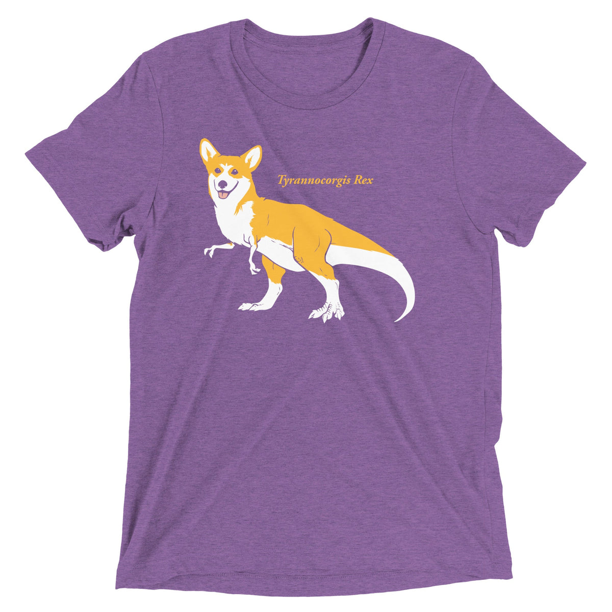 Tyrannocorgis Rex Men's Tri-Blend Tee product image 4