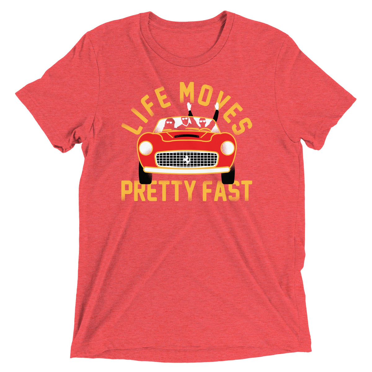 Life Moves Pretty Fast Men's Tri-Blend Tee product image 2