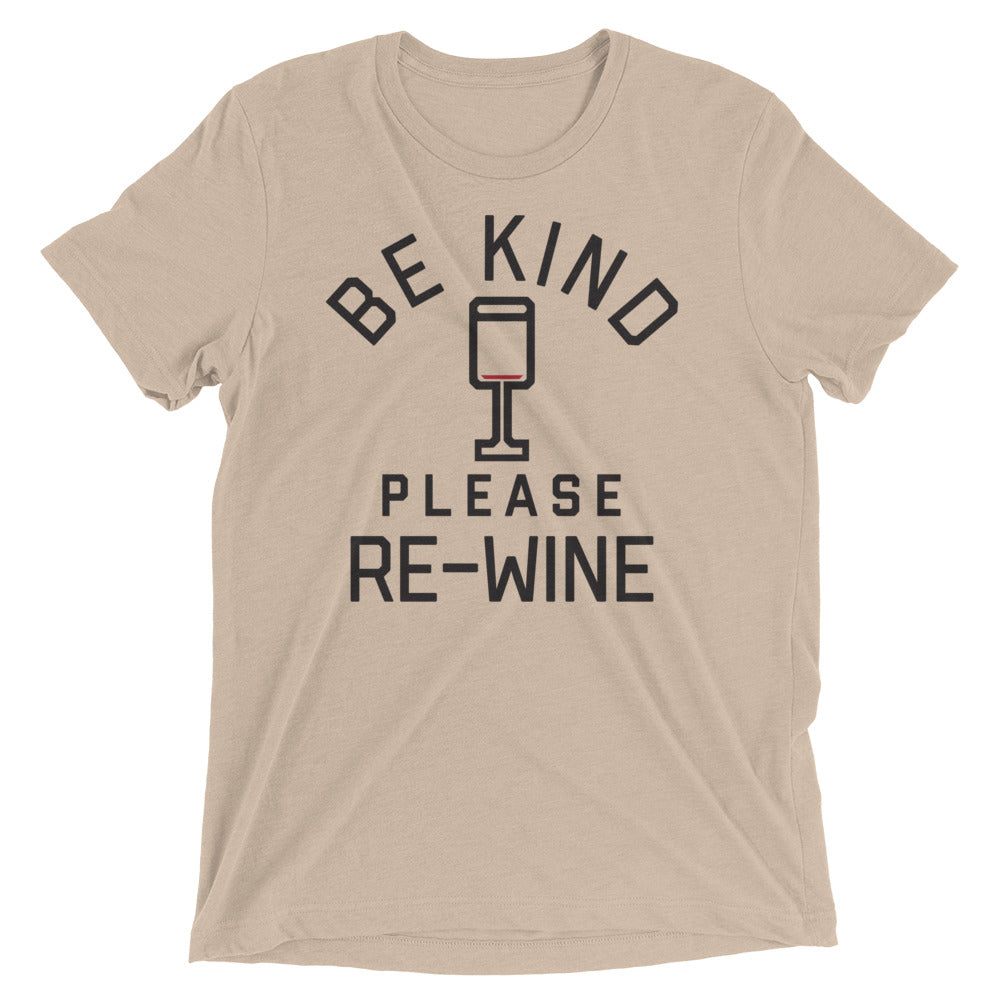 Be Kind, Please Re-Wine Men's Tri-Blend Tee product image 3