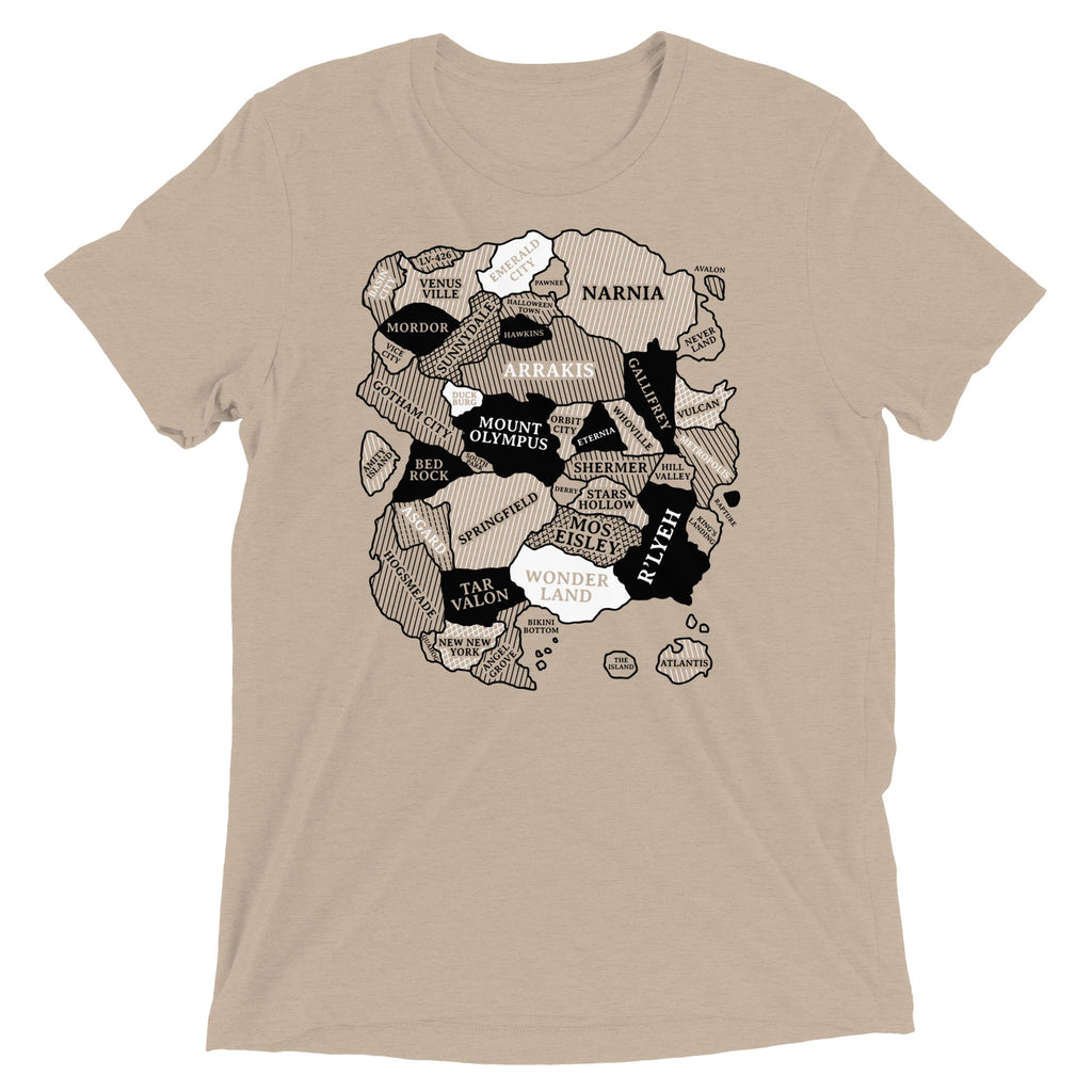 World Map Men's Tri-Blend Tee product image 3