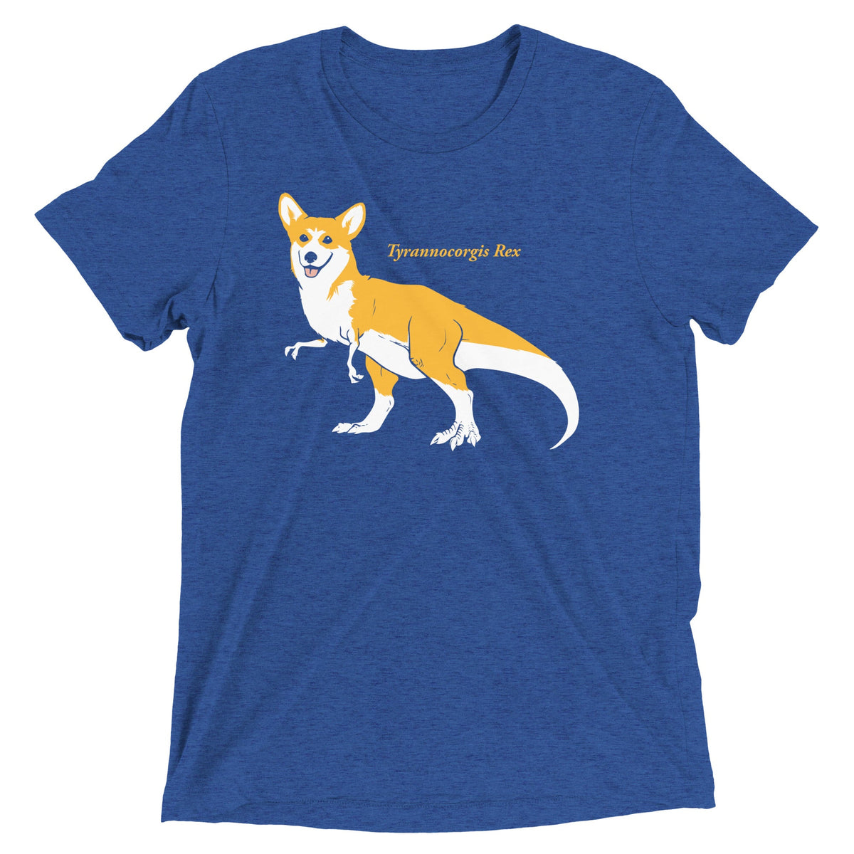 Tyrannocorgis Rex Men's Tri-Blend Tee product image 5