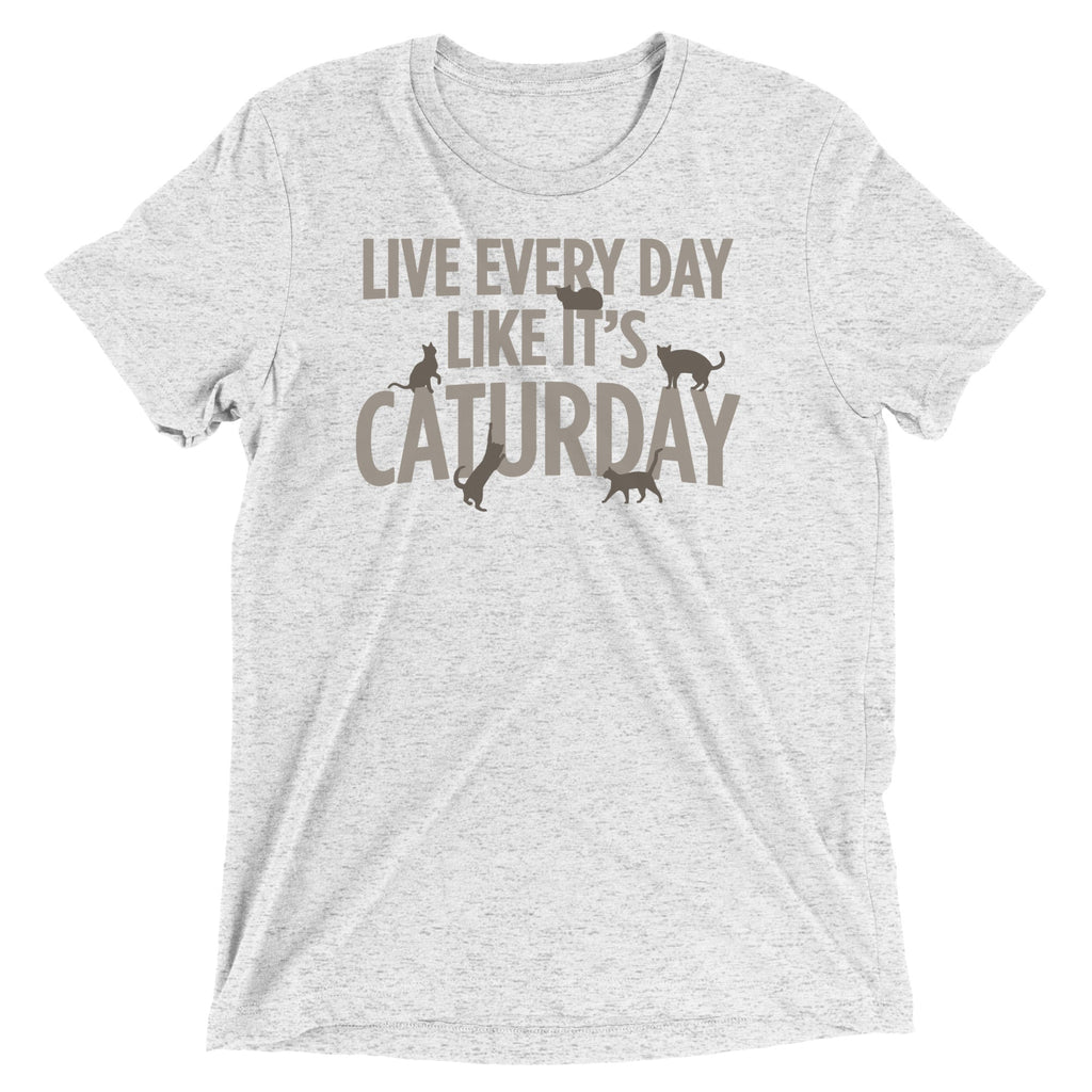 Live Every Day Like It's Caturday Men's Tri-Blend Tee product image 1