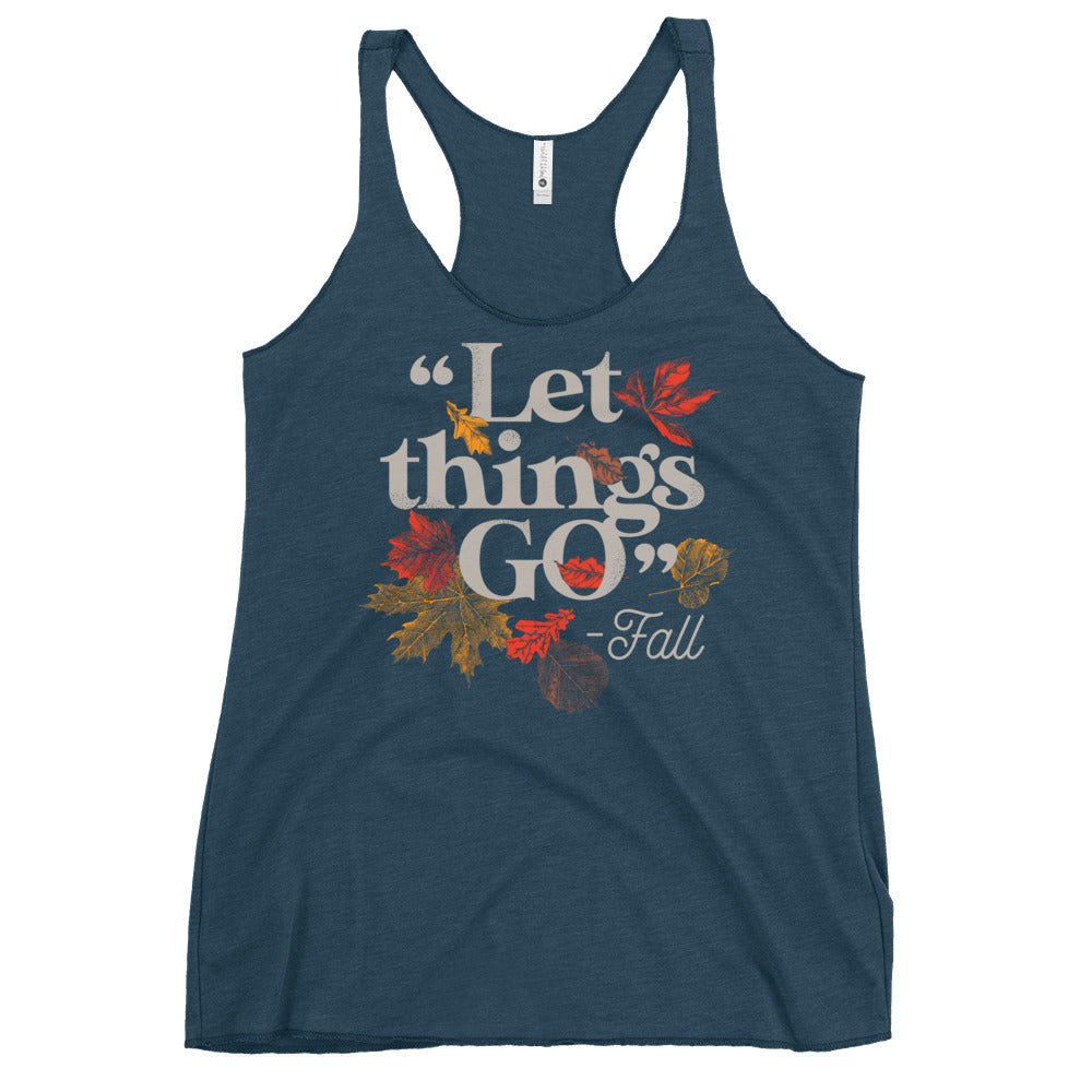 "Let Things Go" -Fall Women's Racerback Tank product image 3