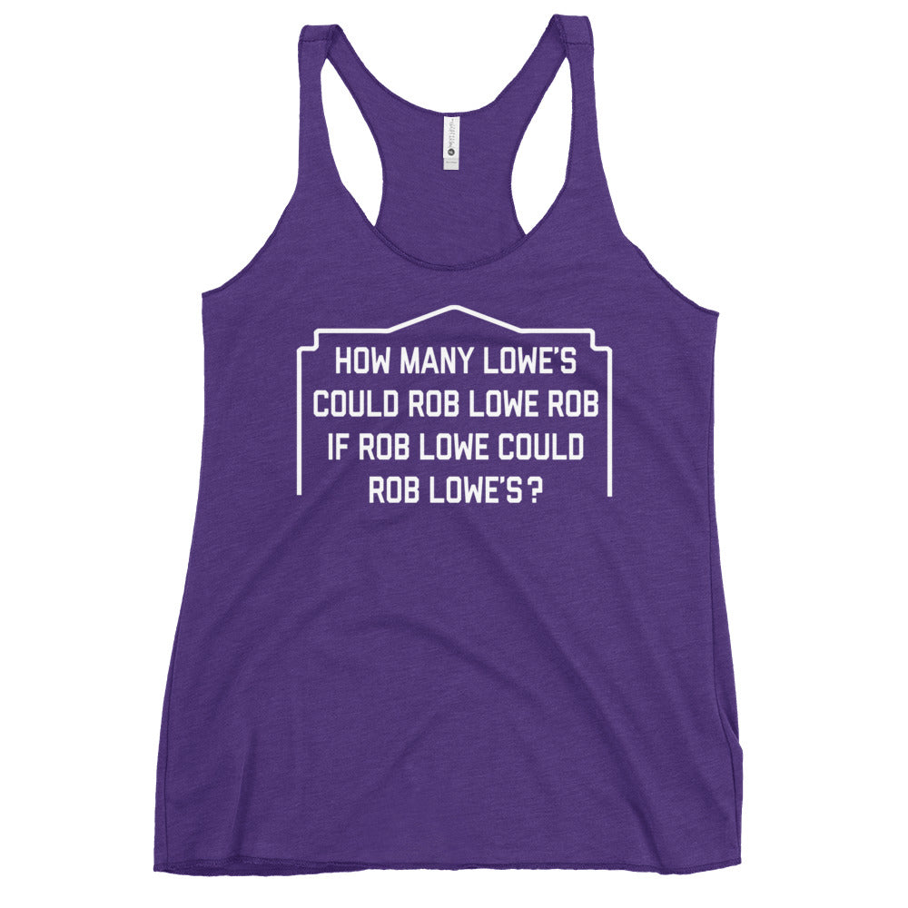 Rob Lowe Rob Women's Racerback Tank