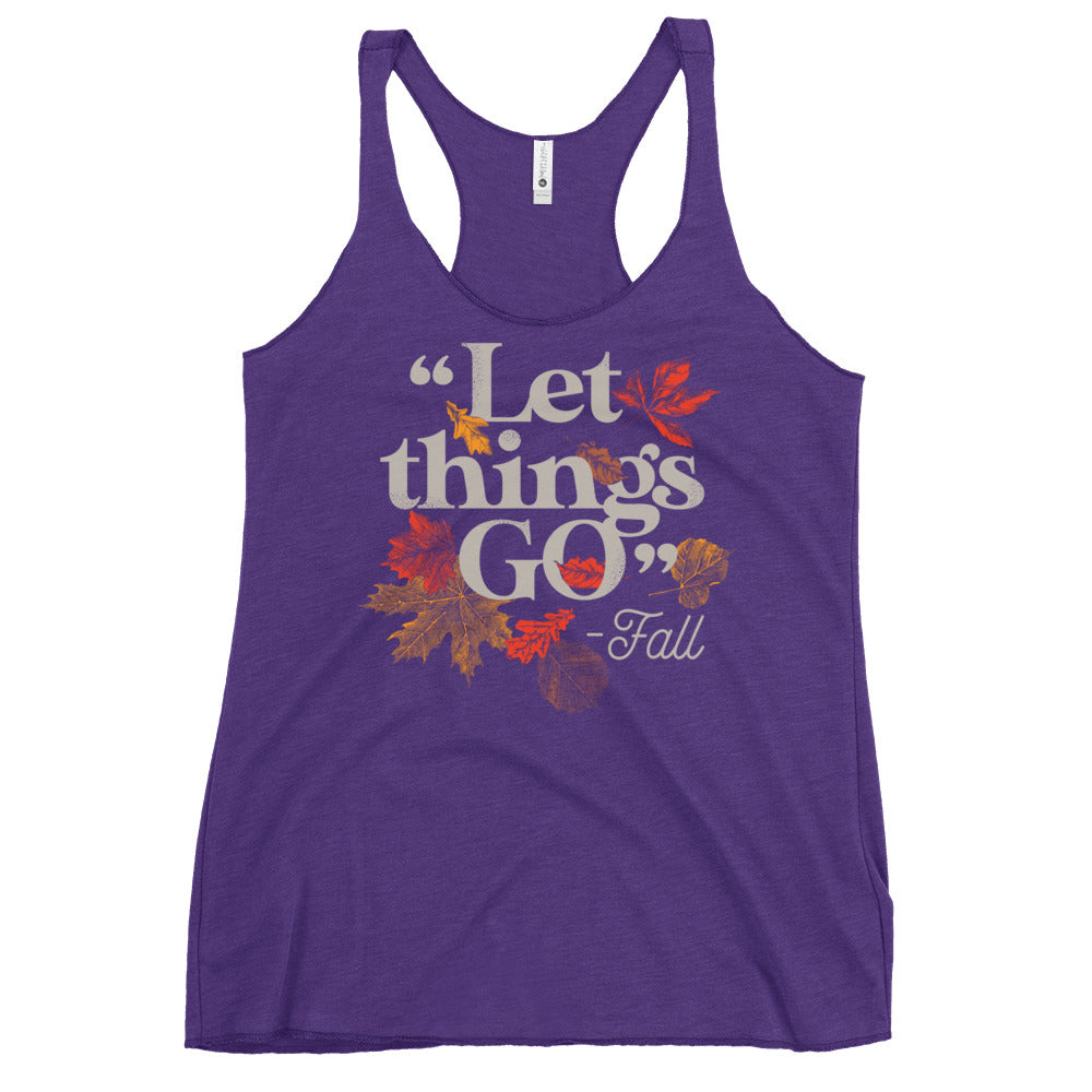 "Let Things Go" -Fall Women's Racerback Tank product image 4