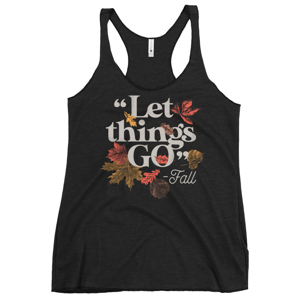 "Let Things Go" -Fall Women's Racerback Tank product image 1