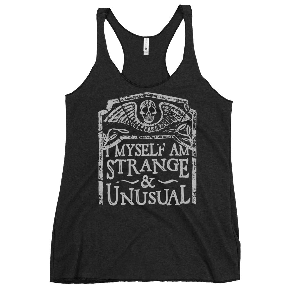 I Myself Am Strange And Unusual Women's Racerback Tank product image 1