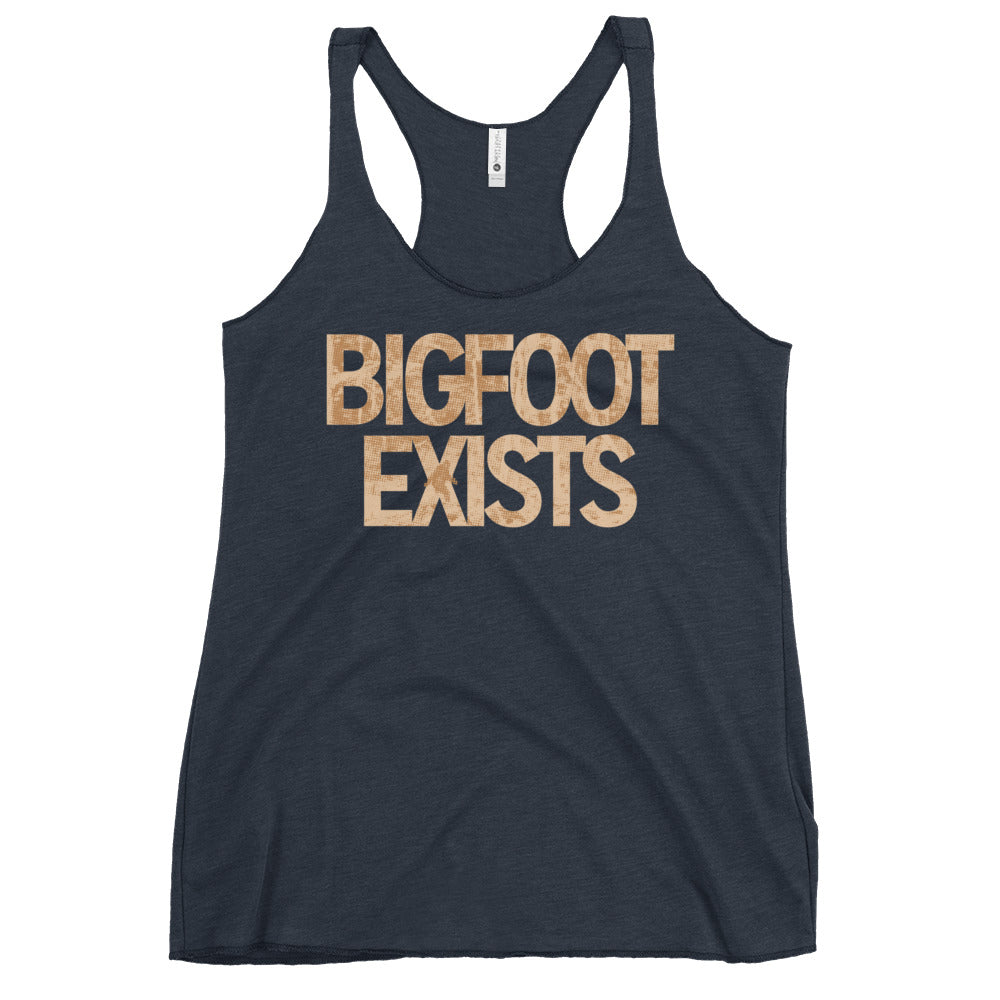 Bigfoot Exists Women's Racerback Tank