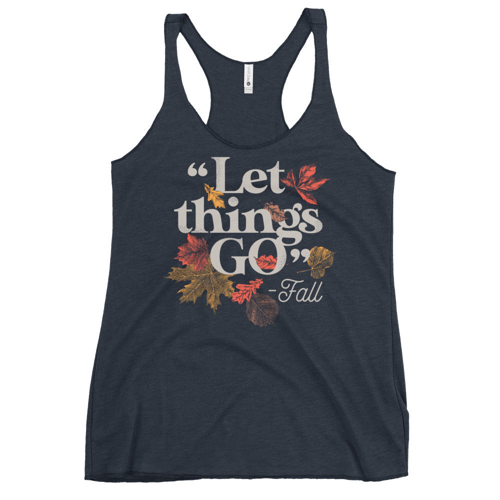 "Let Things Go" -Fall Women's Racerback Tank product image 2