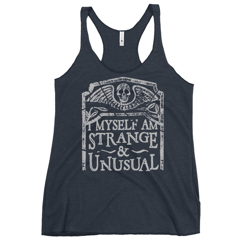 I Myself Am Strange And Unusual Women's Racerback Tank product image 2