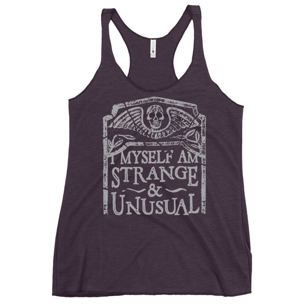 I Myself Am Strange And Unusual Women's Racerback Tank product image 3