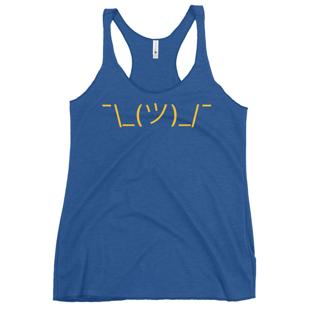 Shrug Emoji Women's Racerback Tank