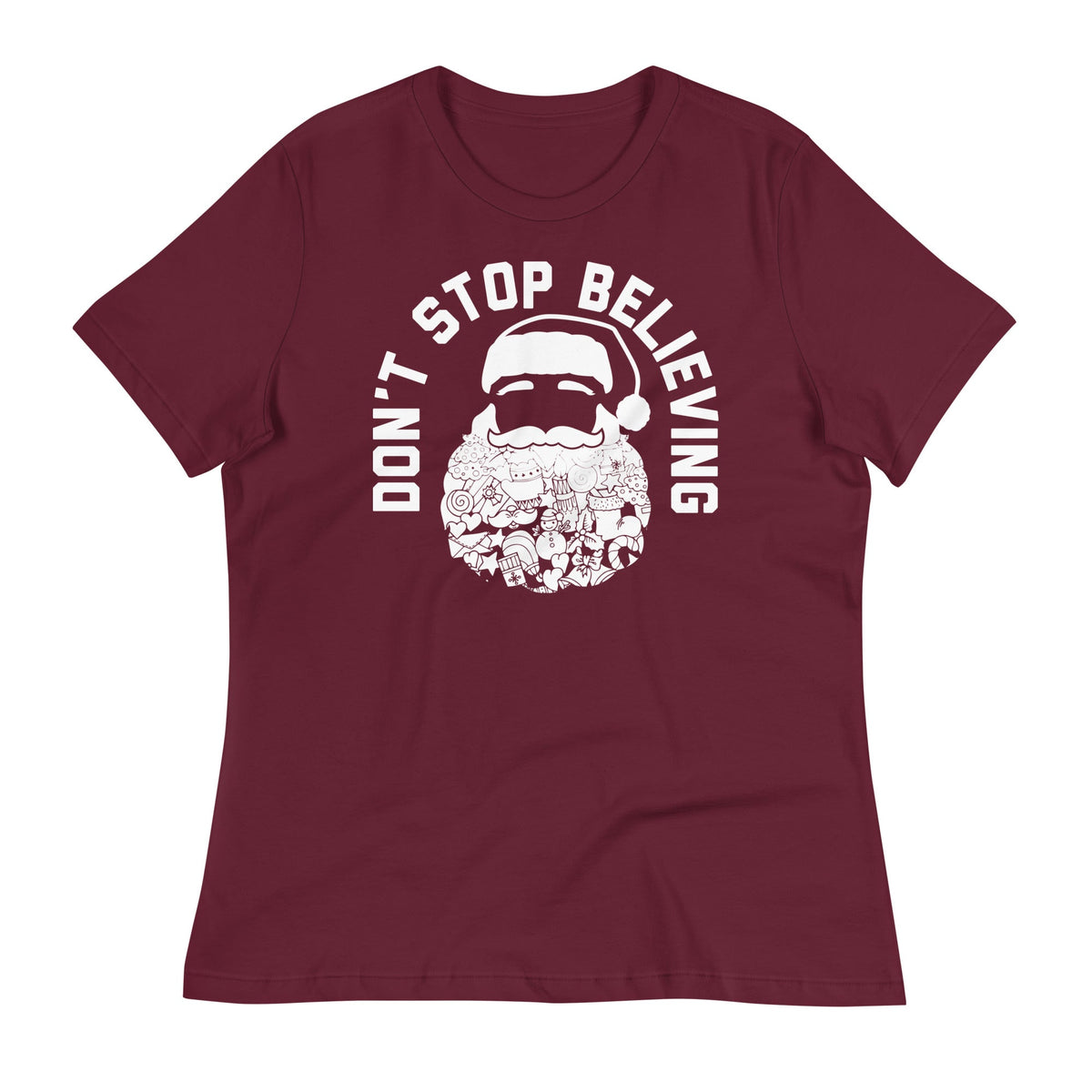 Don't Stop Believing Santa Women's Signature Tee product image 4
