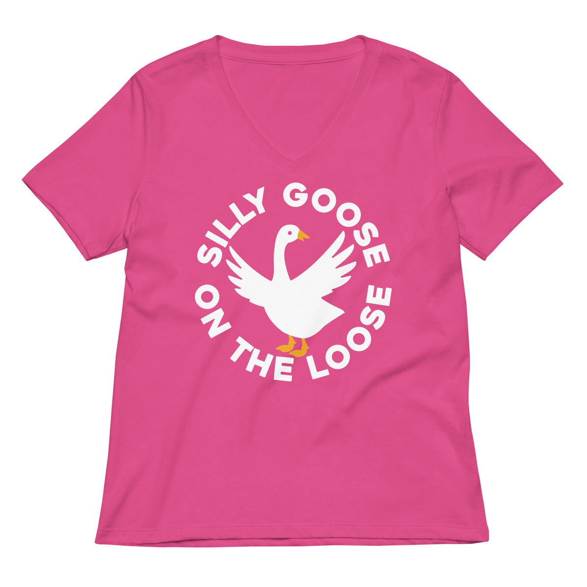 Silly Goose On The Loose Women's V-Neck Tee product image 6