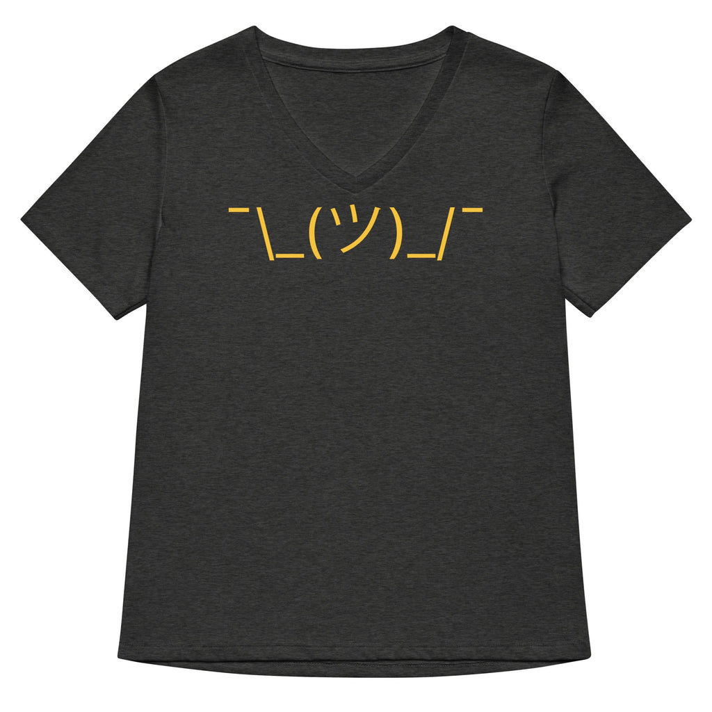Shrug Emoji Women's V-Neck Tee product image 1
