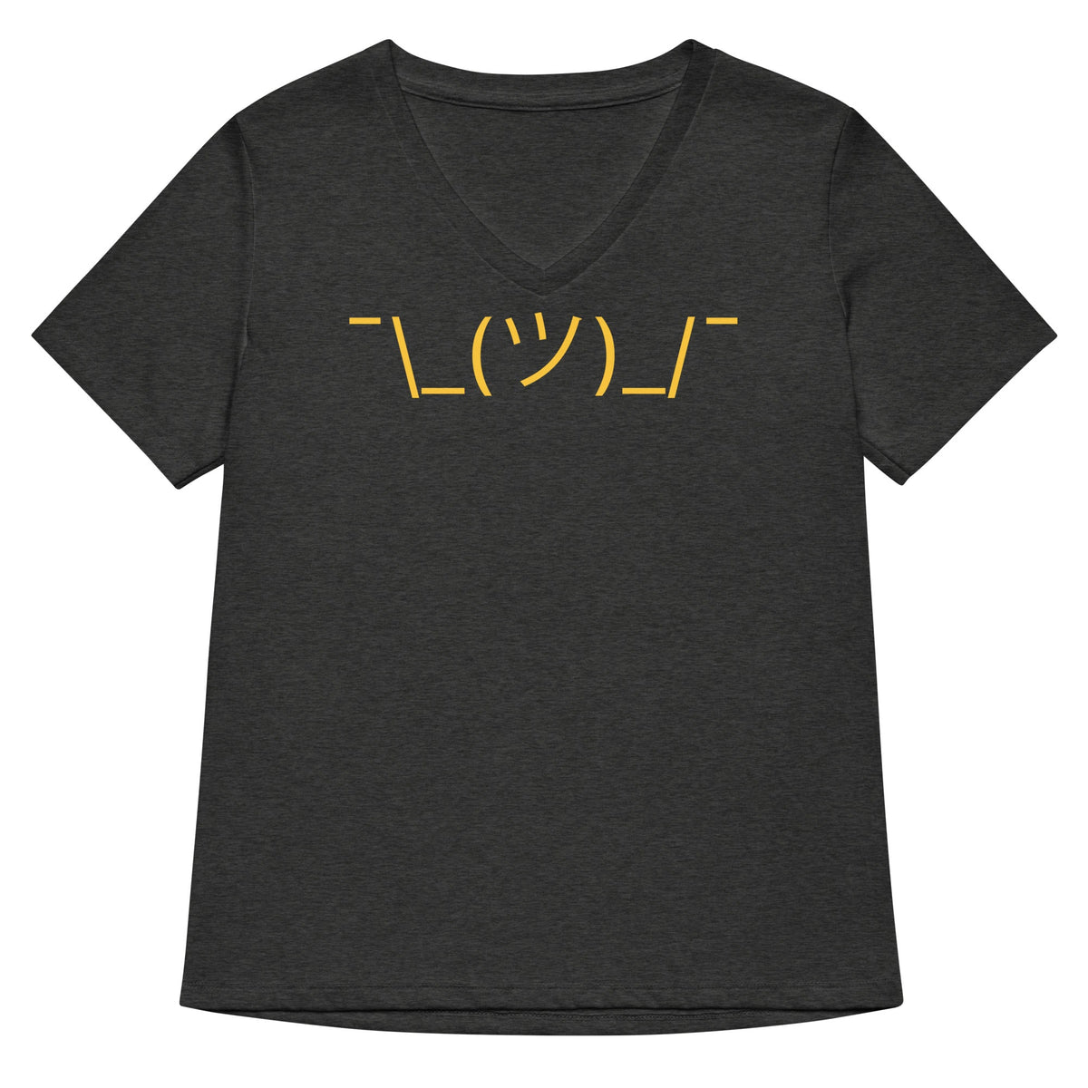 Shrug Emoji Women's V-Neck Tee product image 1