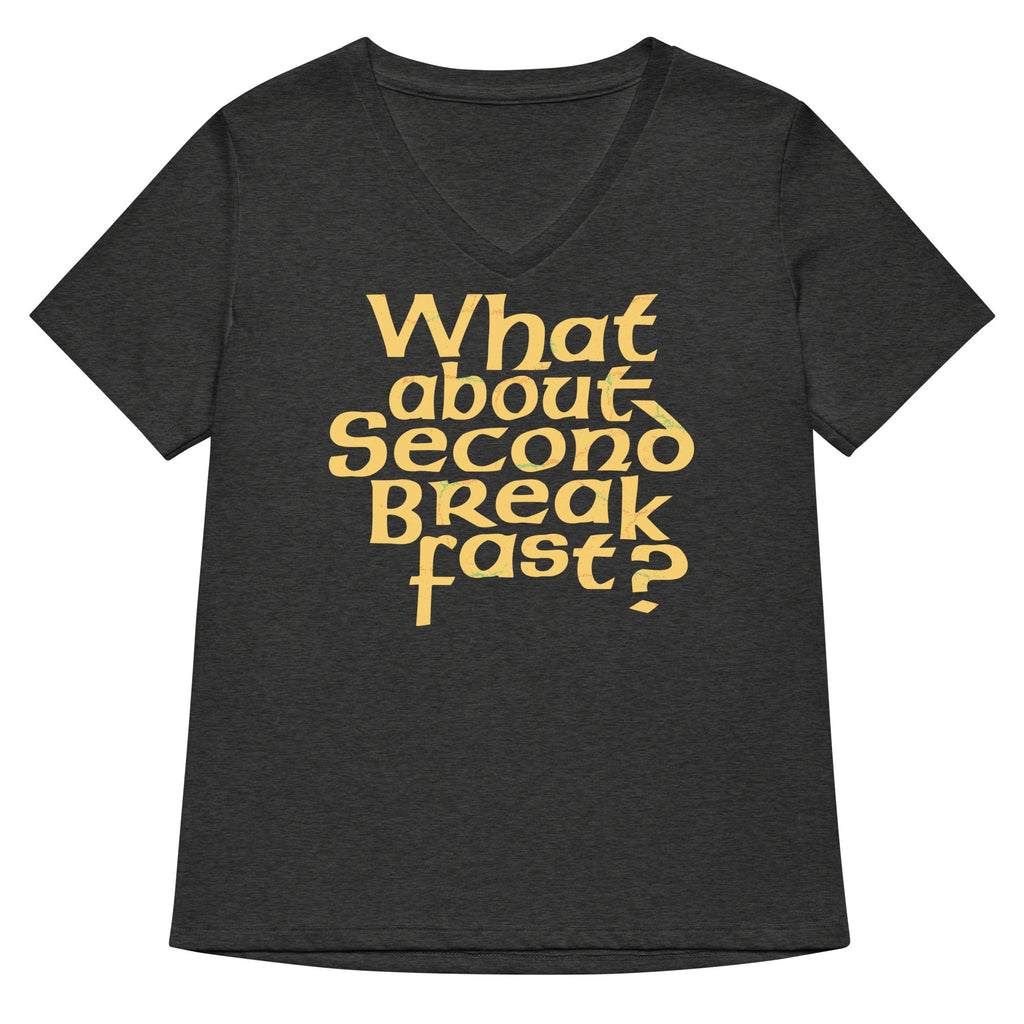 What About Second Breakfast? Women's V-Neck Tee product image 3