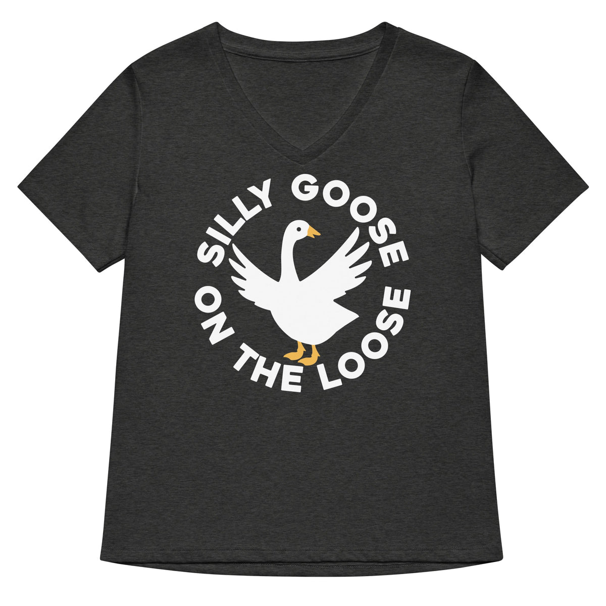 Silly Goose On The Loose Women's V-Neck Tee product image 4