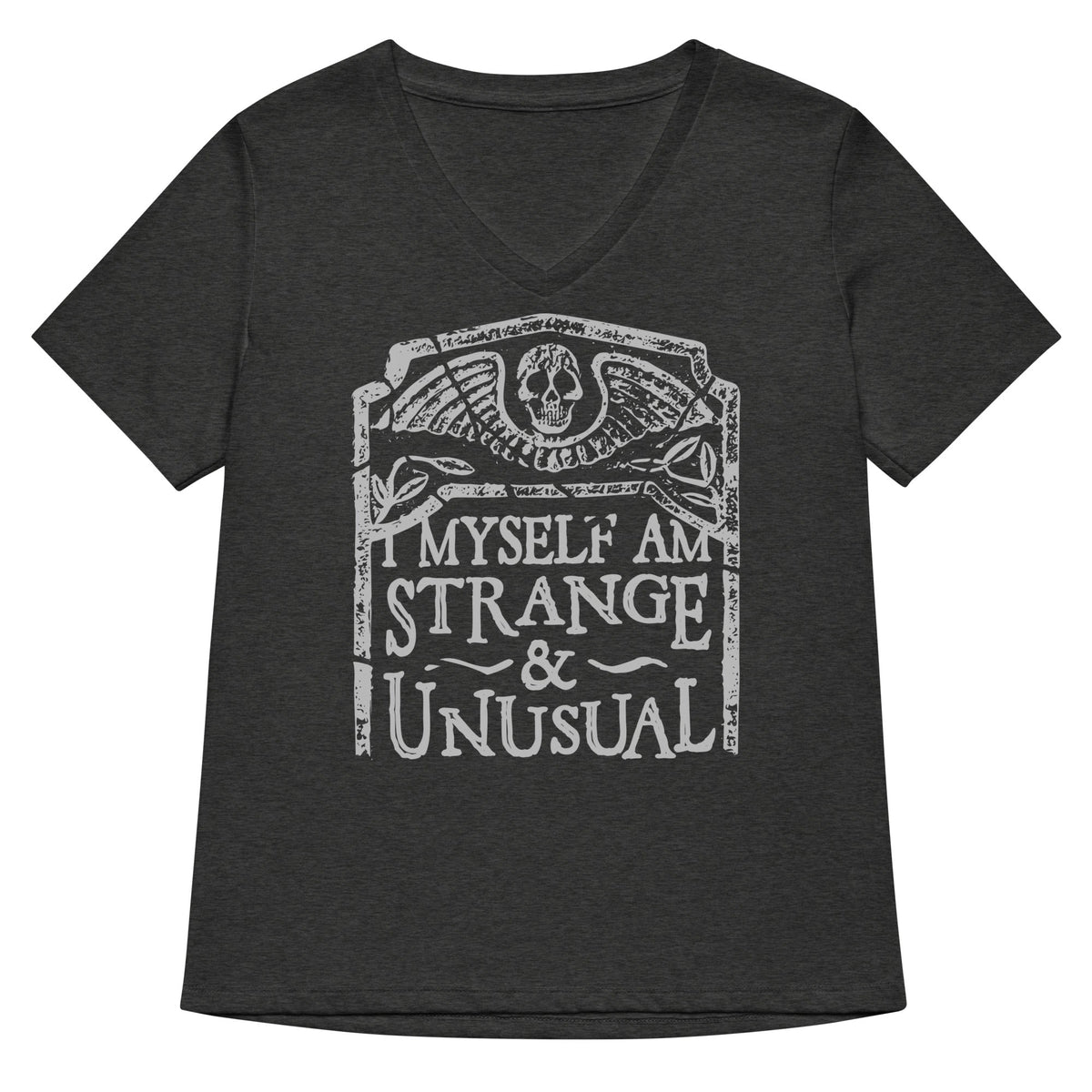 I Myself Am Strange And Unusual Women's V-Neck Tee product image 3