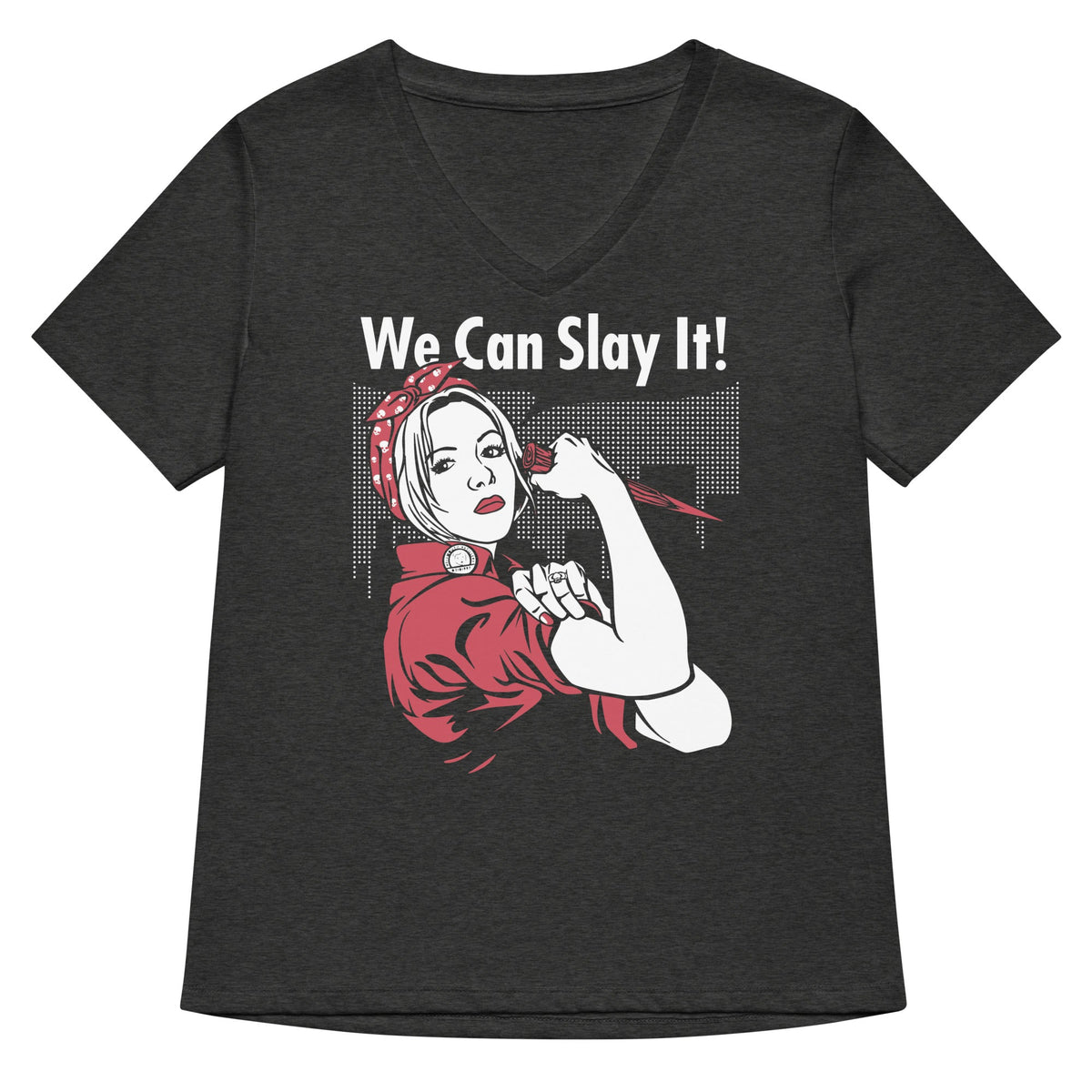 We Can Slay It! Women's V-Neck Tee product image 3