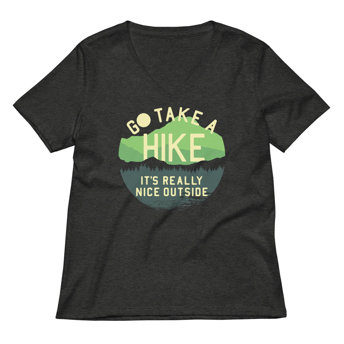 Go Take A Hike Women's V-Neck Tee product image 3