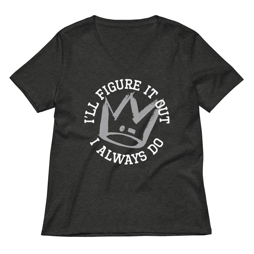 I'll Figure It Out Women's V-Neck Tee product image 3