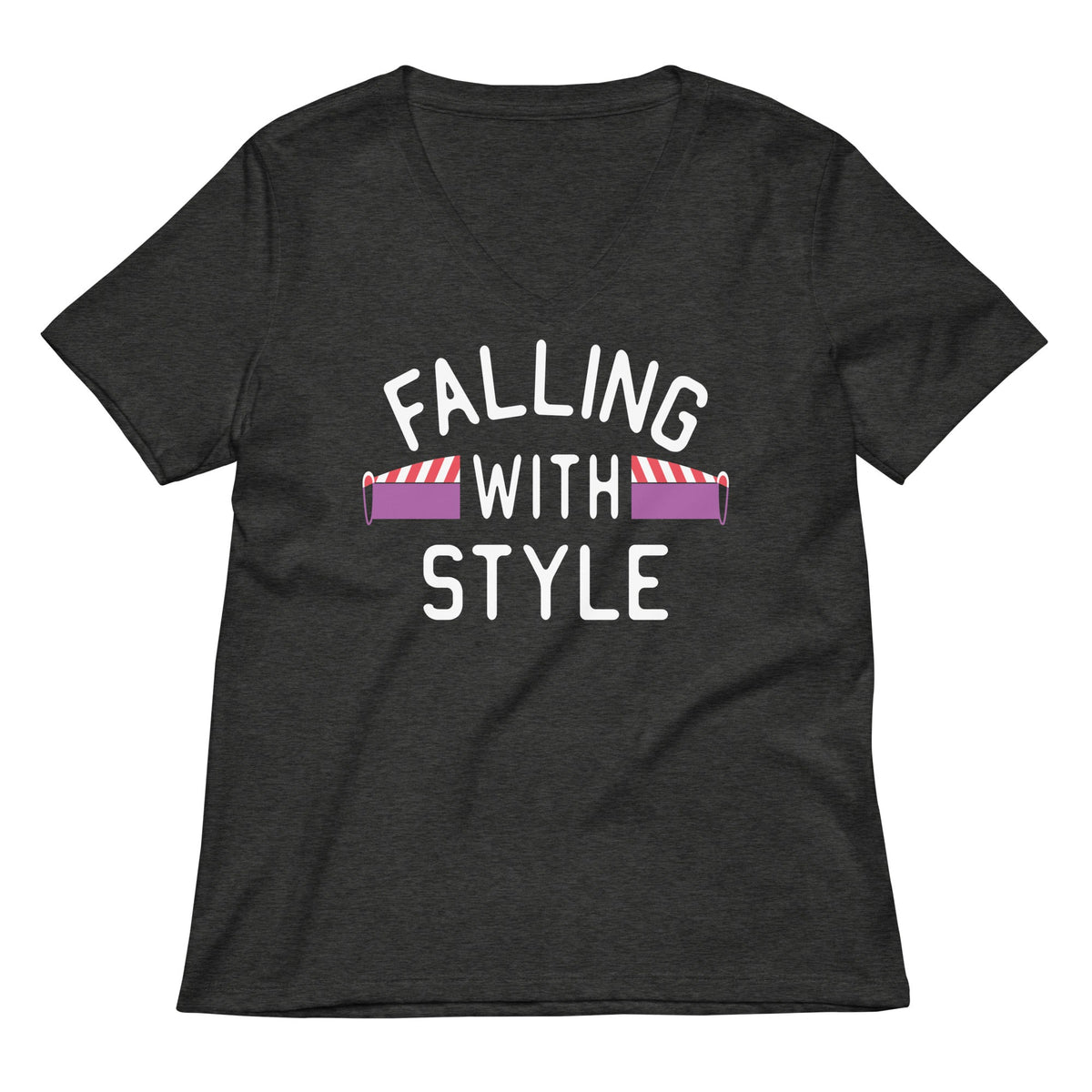 Falling With Style Women's V-Neck Tee product image 3