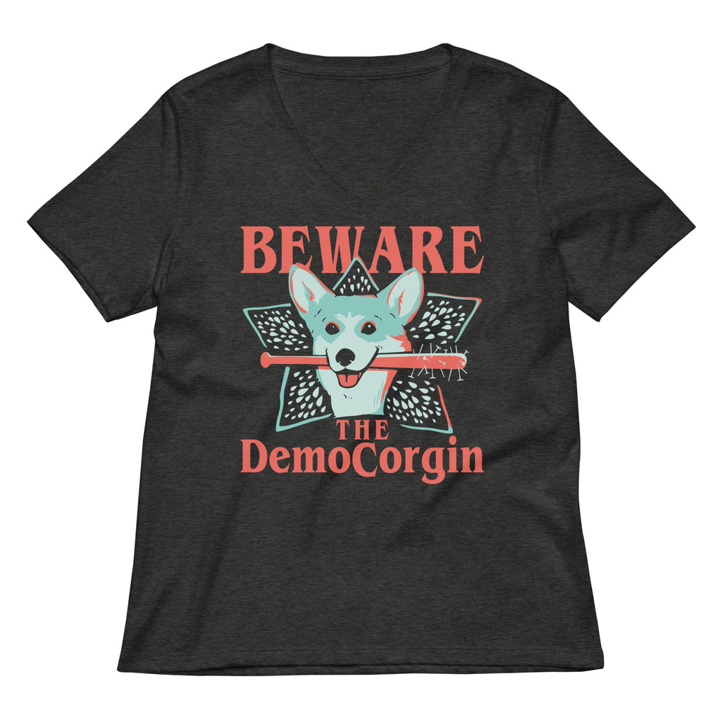 The DemoCorgin Women's V-Neck Tee product image 2