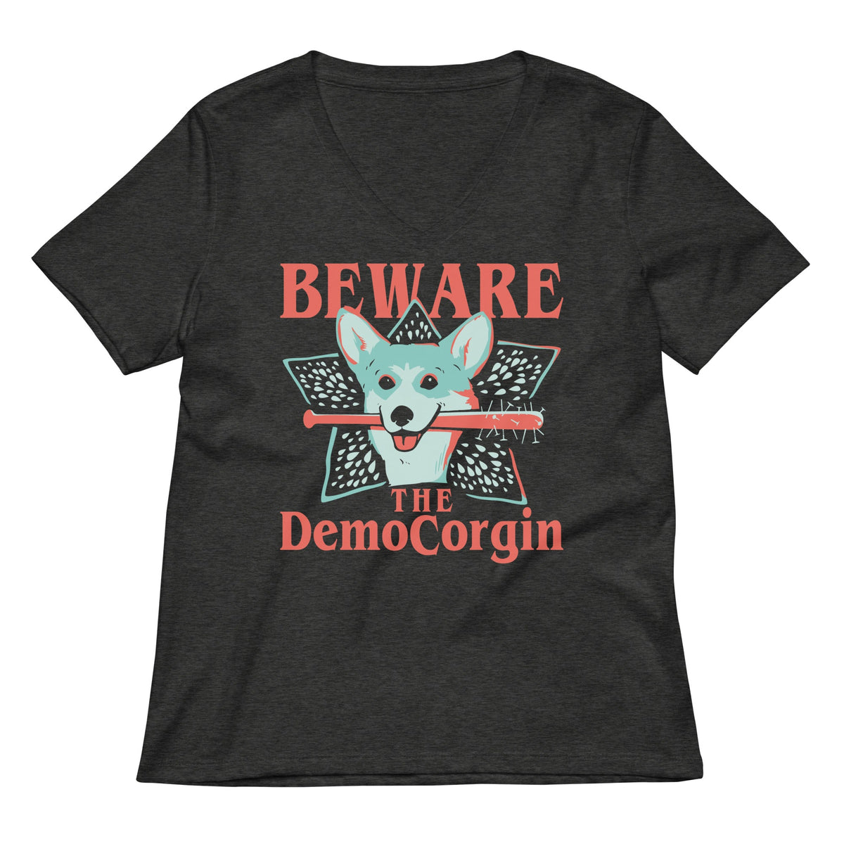 The DemoCorgin Women's V-Neck Tee product image 2