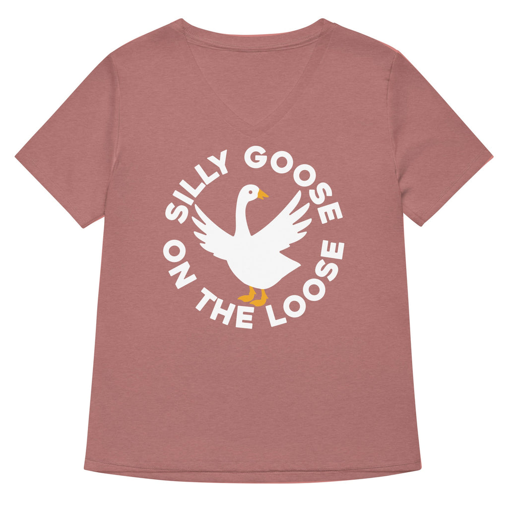Silly Goose On The Loose Women's V-Neck Tee product image 5