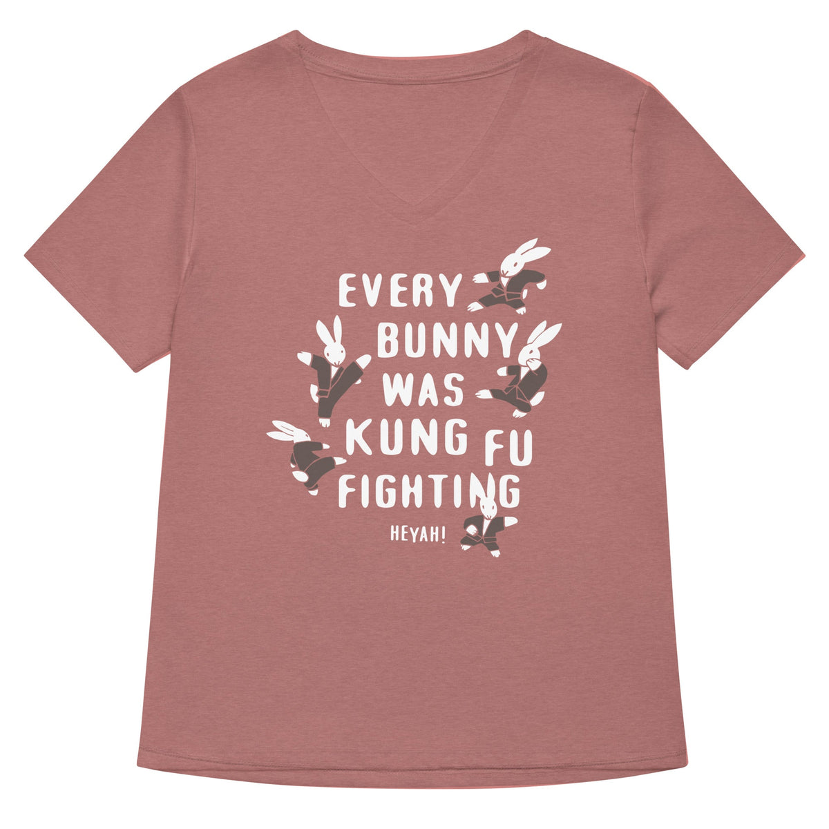 Every Bunny Was Kung Fu Fighting Women's V-Neck Tee product image 4