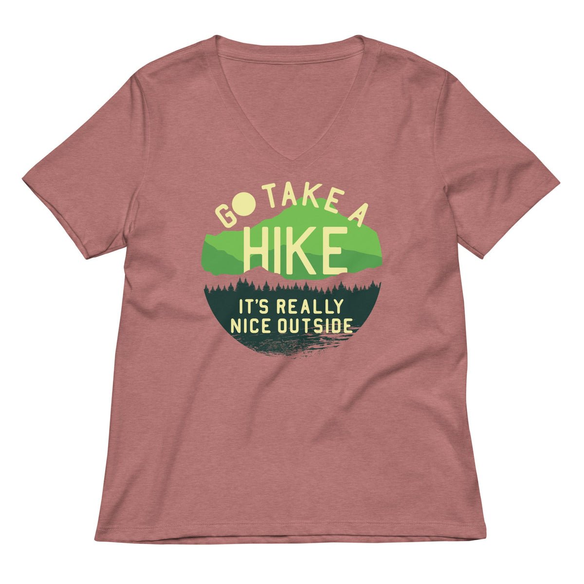 Go Take A Hike Women's V-Neck Tee product image 5