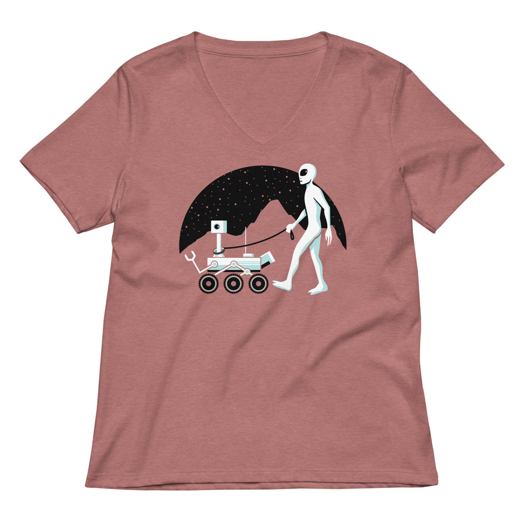 Mars Rover Women's V-Neck Tee product image 1