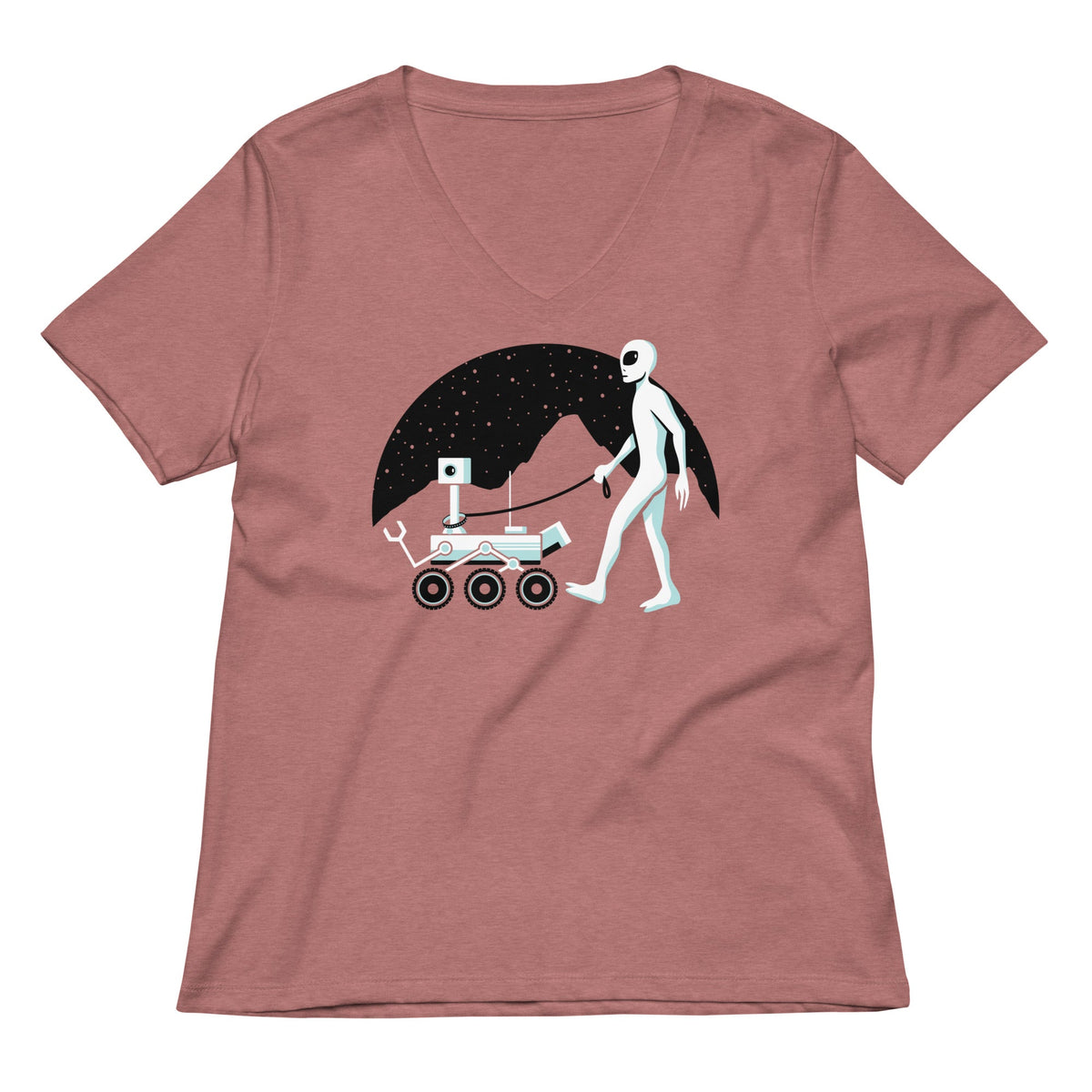 Mars Rover Women's V-Neck Tee product image 1