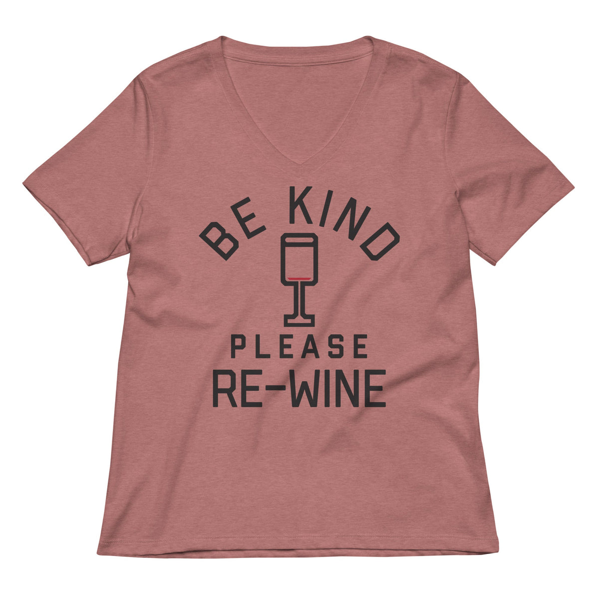 Be Kind, Please Re-Wine Women's V-Neck Tee product image 2