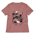 World Map Women's V-Neck Tee product image 1
