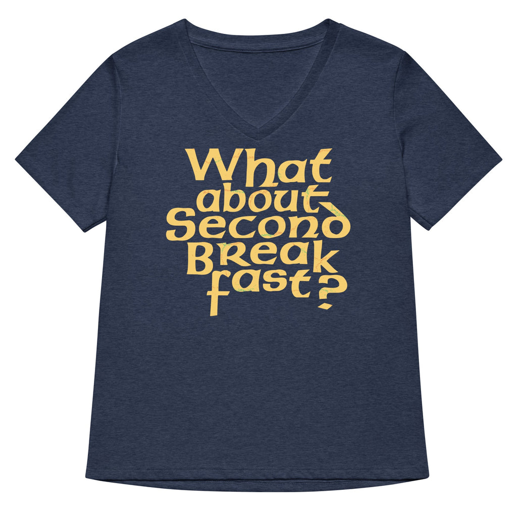 What About Second Breakfast? Women's V-Neck Tee product image 2
