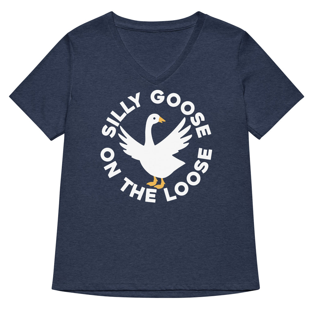 Silly Goose On The Loose Women's V-Neck Tee product image 3