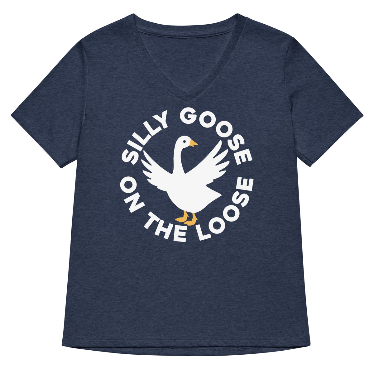 Silly Goose On The Loose Women's V-Neck Tee product image 3
