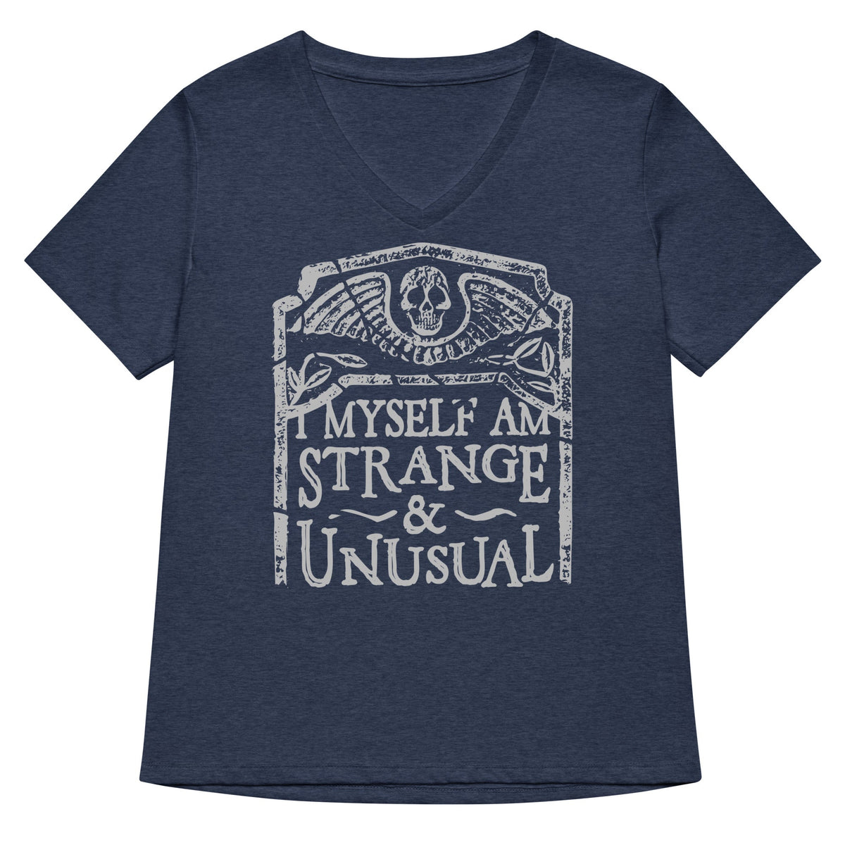 I Myself Am Strange And Unusual Women's V-Neck Tee product image 2