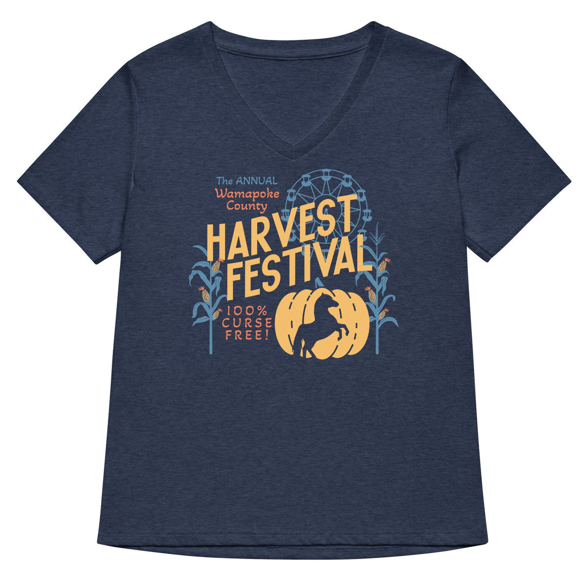 Wamapoke County Harvest Festival Women's V-Neck Tee product image 1